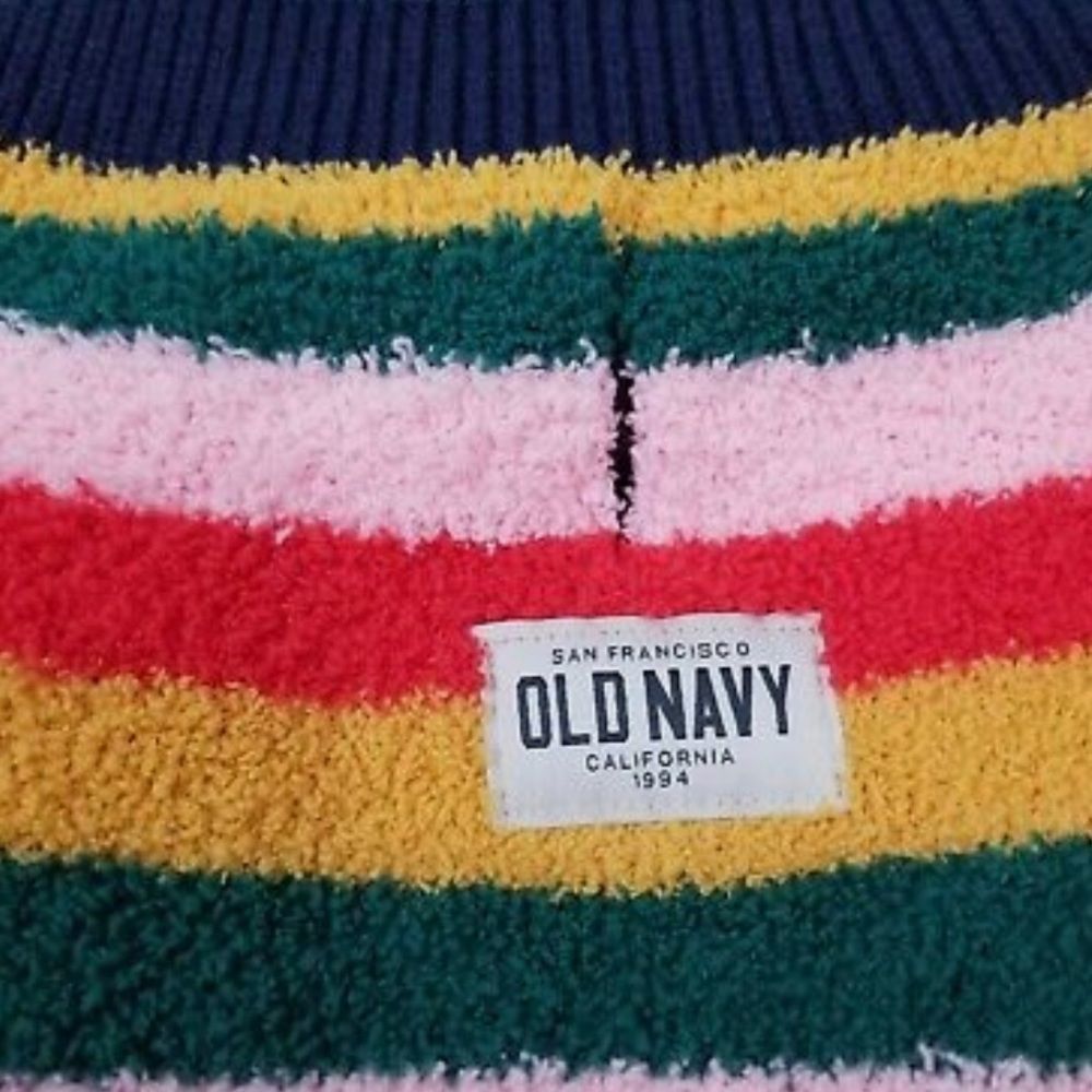 Old Navy Cozy Knit Rainbow Dog Sweater - Size Small